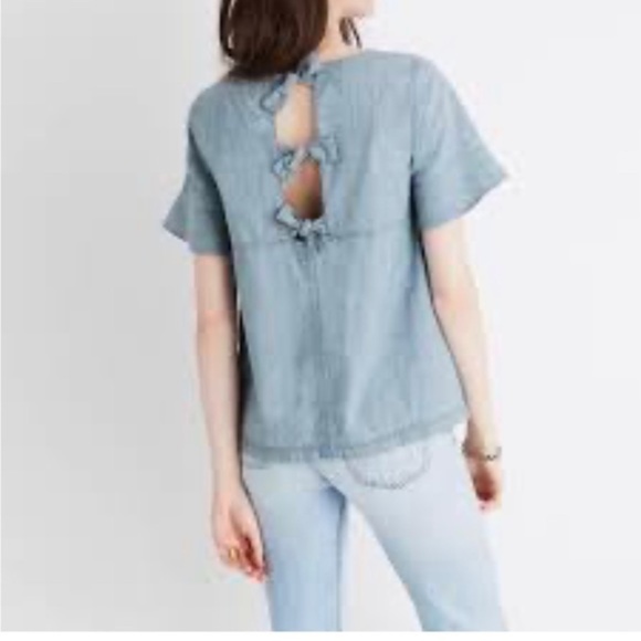 Women’s Denim 3/4 sleeve top size Small - Picture 2 of 8